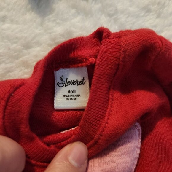 Leveret Matching Girl and Doll Pajamas Size 3T‎ and Doll Red Heart Jammies - Picture 3 of 3